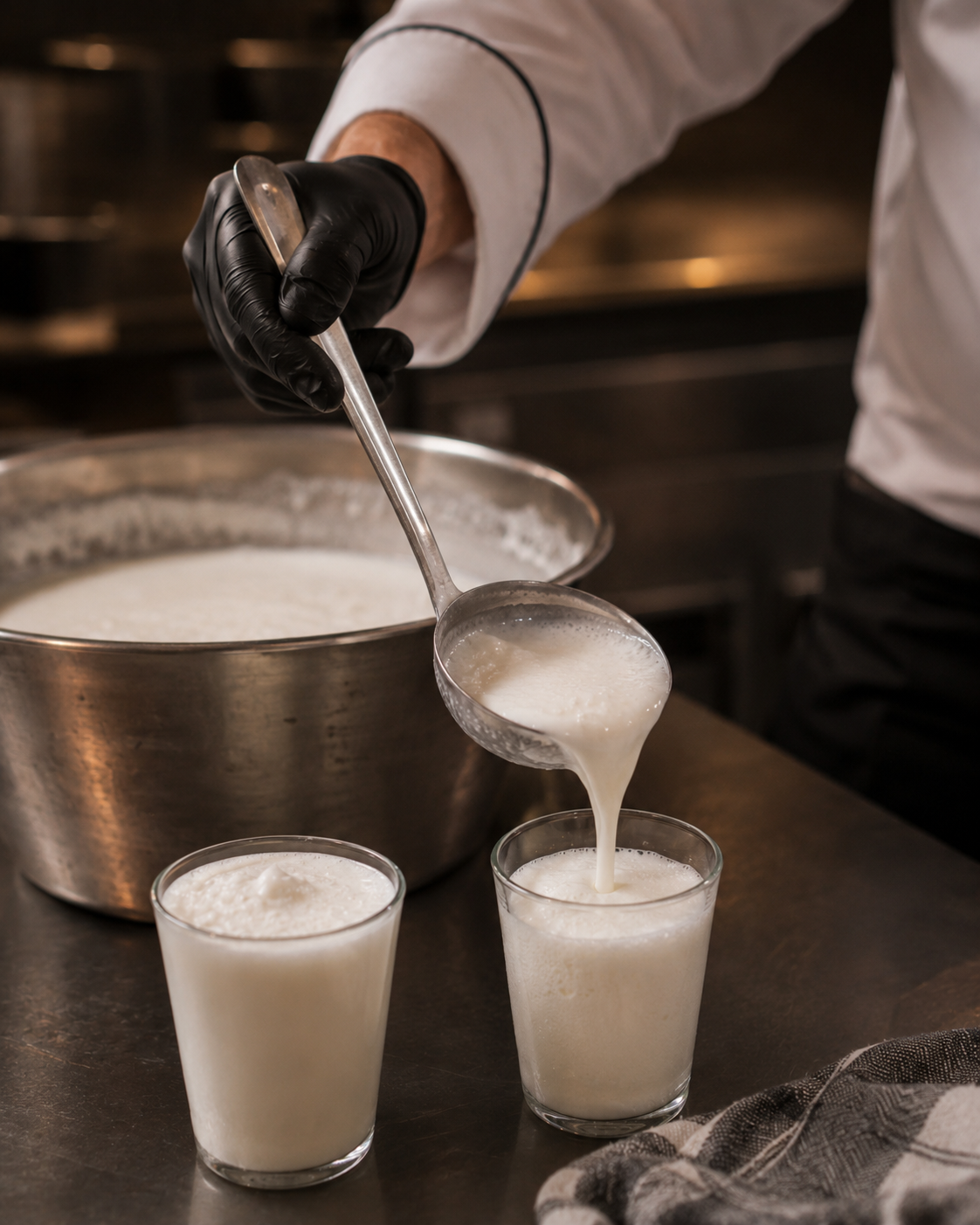 Hausgemachter Ayran im Restaurant Istanbul